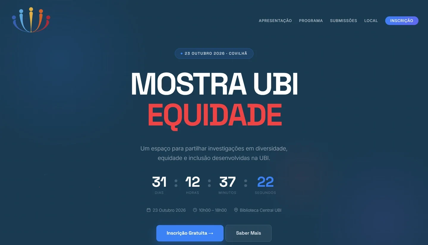 Site Universidade da Beira Interior