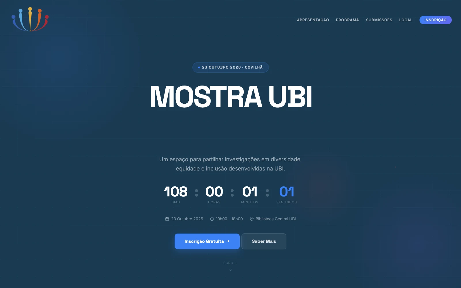 Mostra UBI: Diversidade, Equidade e Inclusão